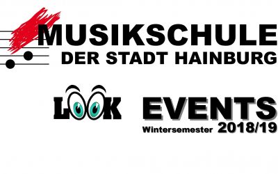 Veranstaltungen der Musikschule im Wintersemester 2018/19
