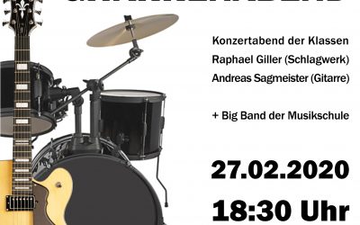 SCHLAGWERK- und GITARRENABEND, 27.02.2020, 18:30 Uhr, Studio B