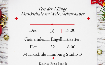 Christmas Time 2025 – Fest der Klänge – Musikschule im Weihnachtszauber