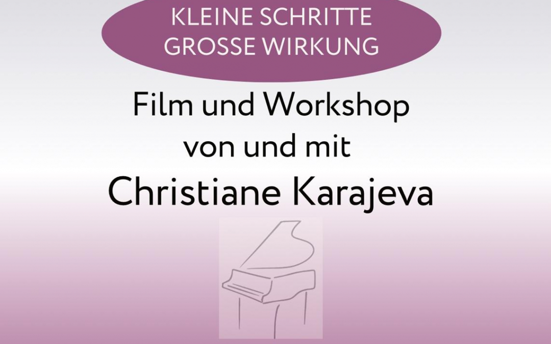Handgemacht – Klavierworkshop und Film von und mit Christiane Karajeva – 4.12.2025 um 17:00 und 5.12.2025 von 14:00 –  18:00 im Studio B