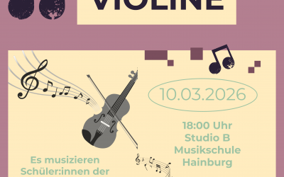 Klangzauber Violine – 10.03.2026, 18:00 Uhr, Studio B