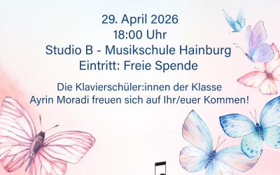 Klavierkonzert – Klingender Frühling, 29. April 2026, 18:00 Uhr, Studio B