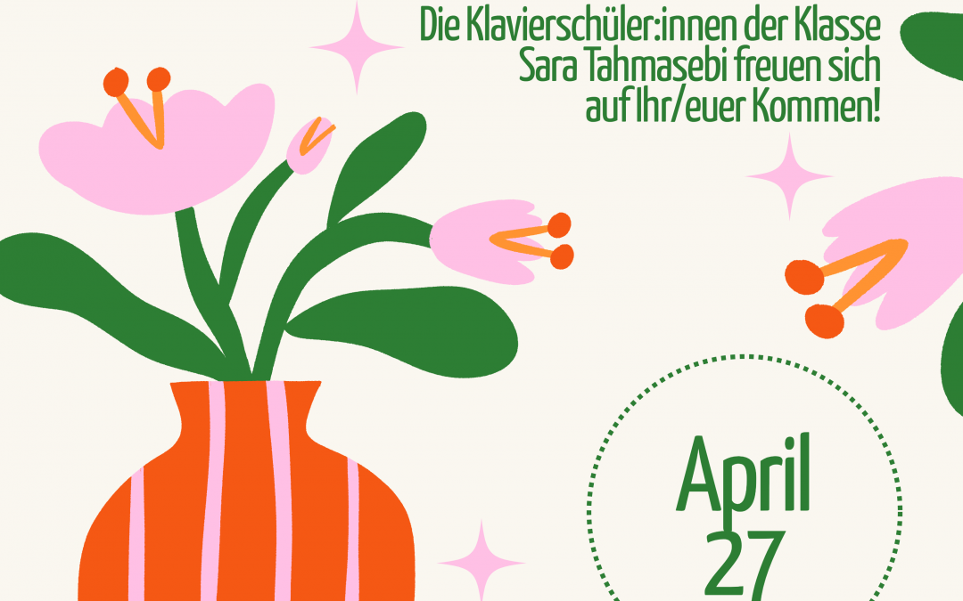 Klavierkonzert – Klangfarben des Klaviers, 27. April 2026, 18:00 Uhr, Studio B